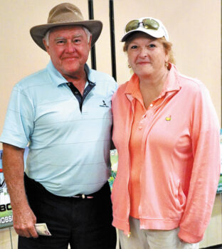 Gary Gordon and Rose Depoe, putting contest winners
