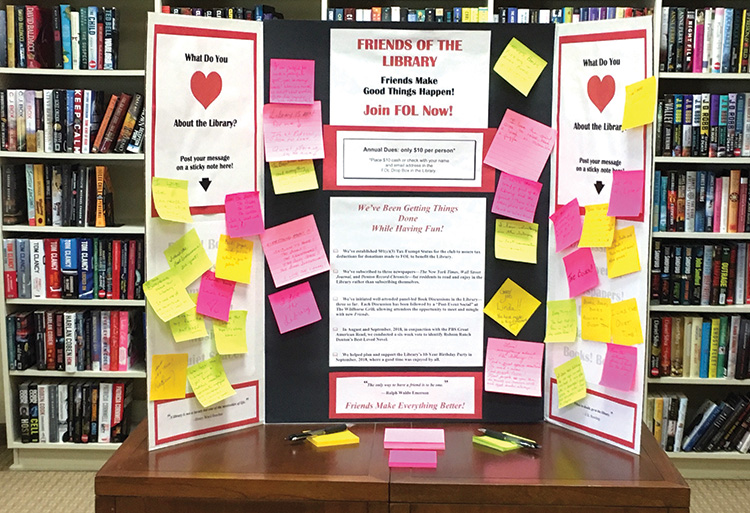 Remember last June when we could write “love notes” in the library?