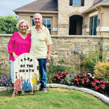Glen and Glenda Carr have the June Yard of the Month.