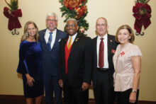 State Representative for Congressional District 26, Dr. Lynn Stucky and his wife Lori, Lt. Col. Allen West, and Robson Ranch Republican Club president, Jim Linden, and his wife Pat (Photo provided by RRRC member Dick Remski)