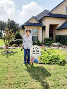 September's Yard of the Month was the home of Bill and Avanell Patton