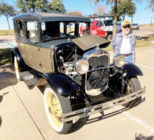 Grover Graham with his Model A Ford