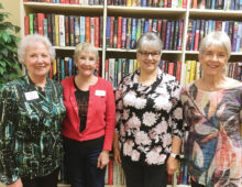 Four of Monday’s volunteers (left to right): Sandra Richards, Janet Carr, Julie Gronneberg, and Marsha Scholze