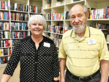 Gloria McKinney and John Fersch are among Tuesday’s library workers.