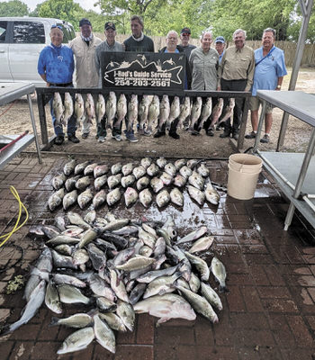 RR Fishing Club’s casting crew showing off a day’s catch.
