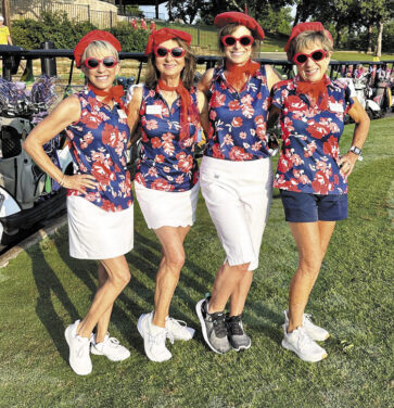 Left to right: Tammy Buck, Penny Manzo, Kathy DeGroot, Denise Gauthier (France)