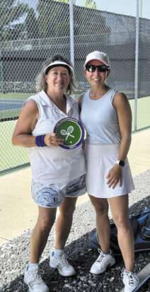 Wimbledon first place Lana Doggett and second place Christine Coro.