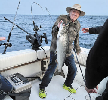 Dick Cooley reeling in royalty.